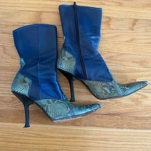 Authentic Snakeskin and Lambskin Boots